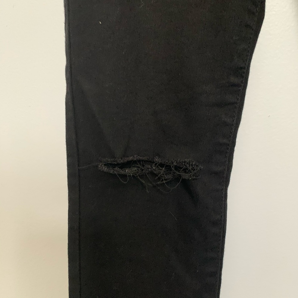 Monkey Ride Black Skinny Ripped Knee Jeans - Picture 9 of 10